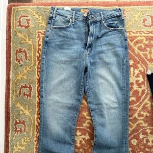 MOTHER Classic Blue Cropped Jeans